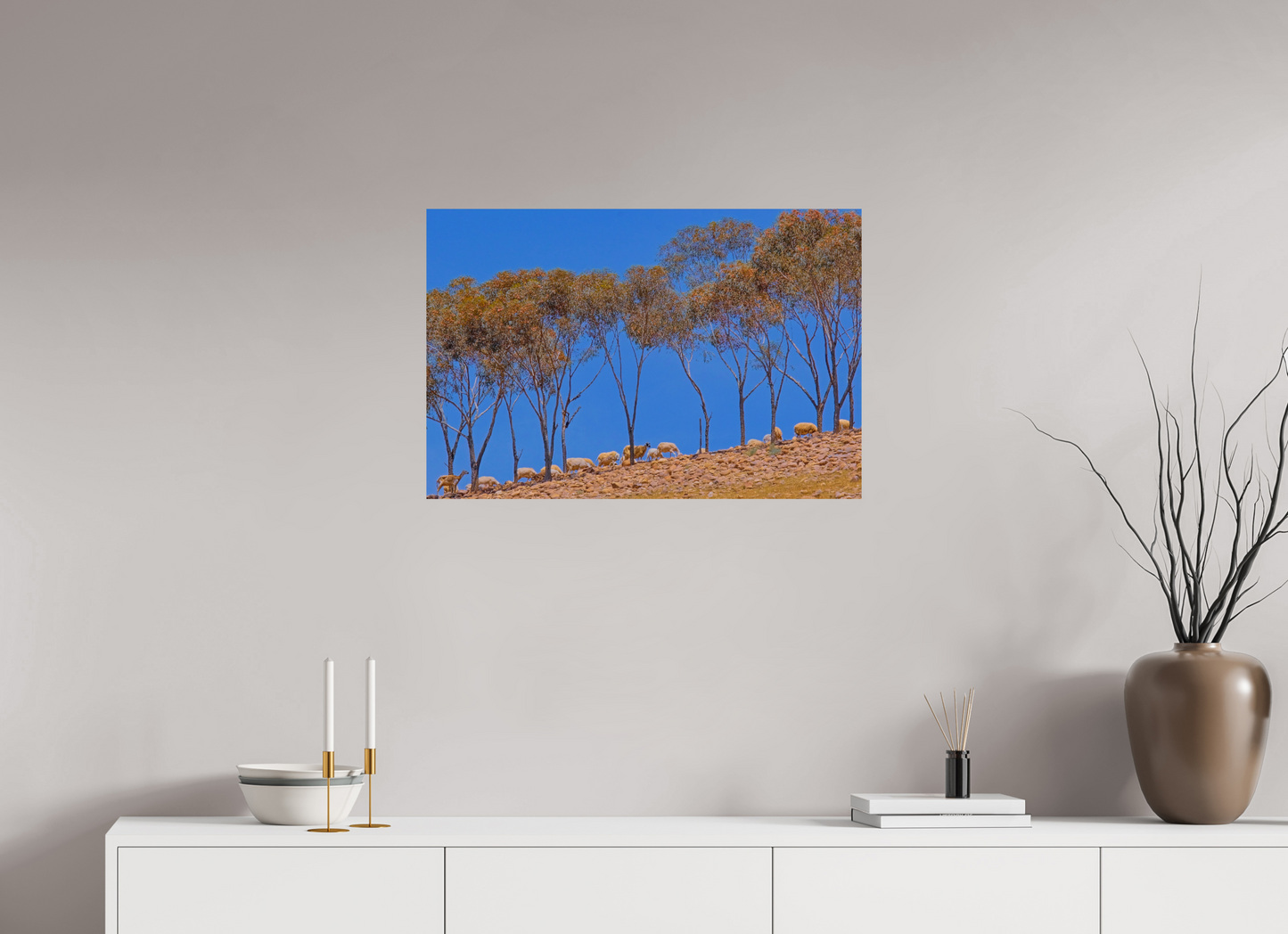 75 x 50 cm, Tirage brillant papier Fuji Crystal DP II (à encadrer) Ligne pastorale (Maroc, Atlas)