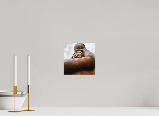 20 x 20 cm, Impression mate fine art sur alu dibond (prête à être accrochée) Maternité primordiale (France, La Baule)