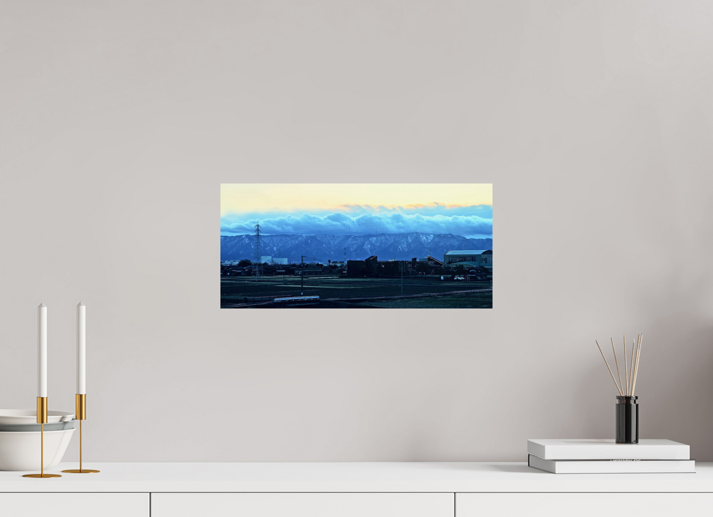Industrial foothills (Japan, Toyama)
