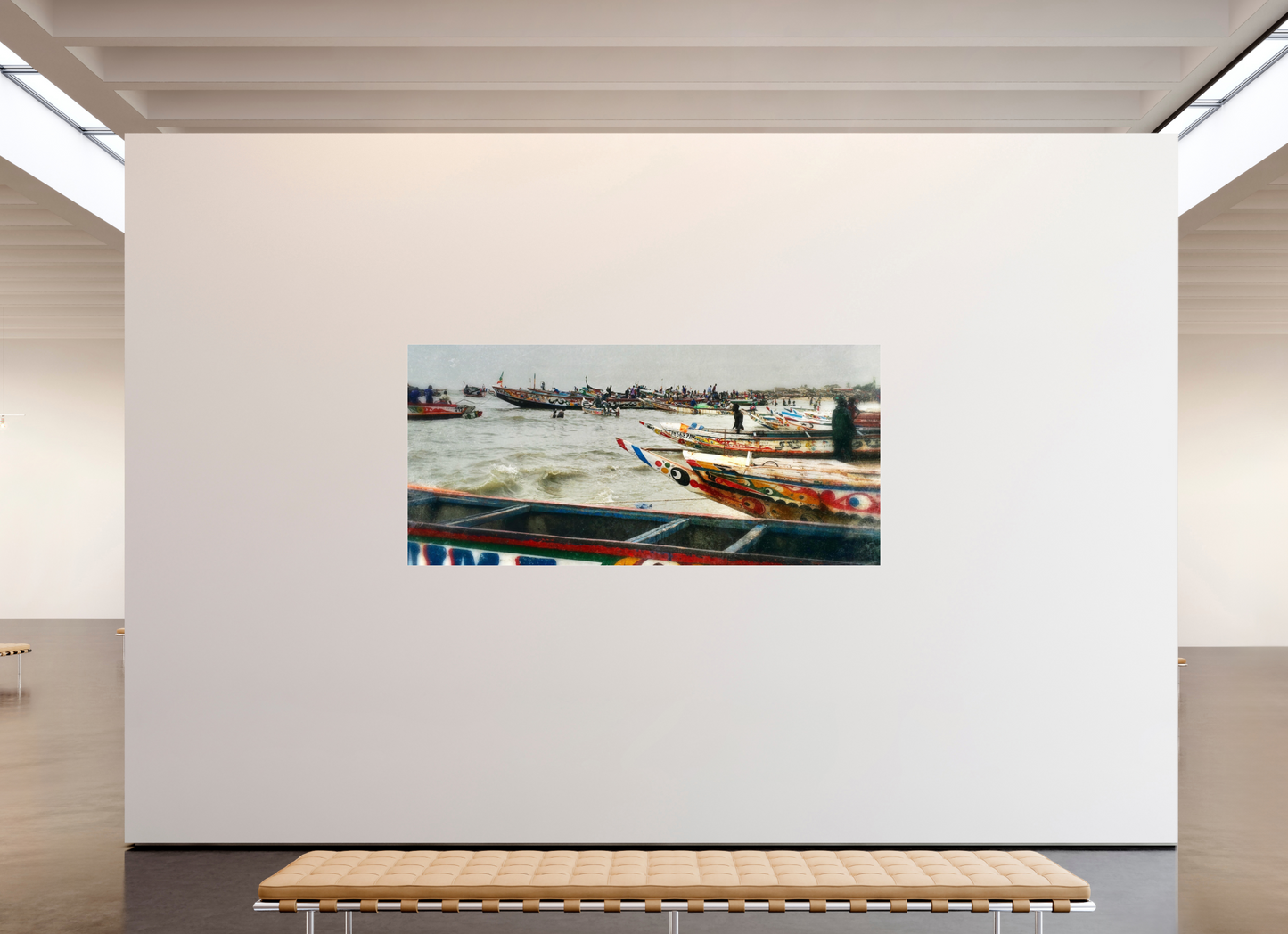 235,3 x 110 cm, Impression brillante fine art sur alu dibond (prête à être accrochée) Barques d'espoir (Sénégal, MBour)