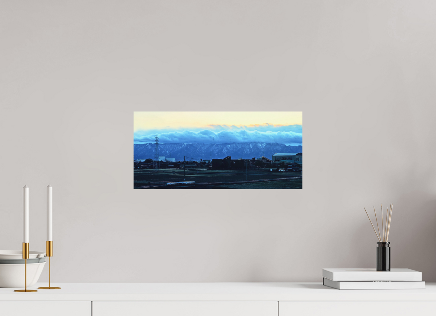 Industrial foothills (Japan, Toyama)