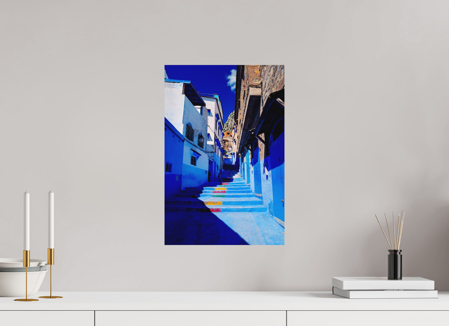 Urban palette (Morocco, Chefchaouen)