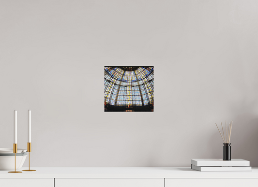 21,6 x 20 cm, Impression mate fine art sur alu dibond (prête à être accrochée) Grammaire vitrée (France Paris)