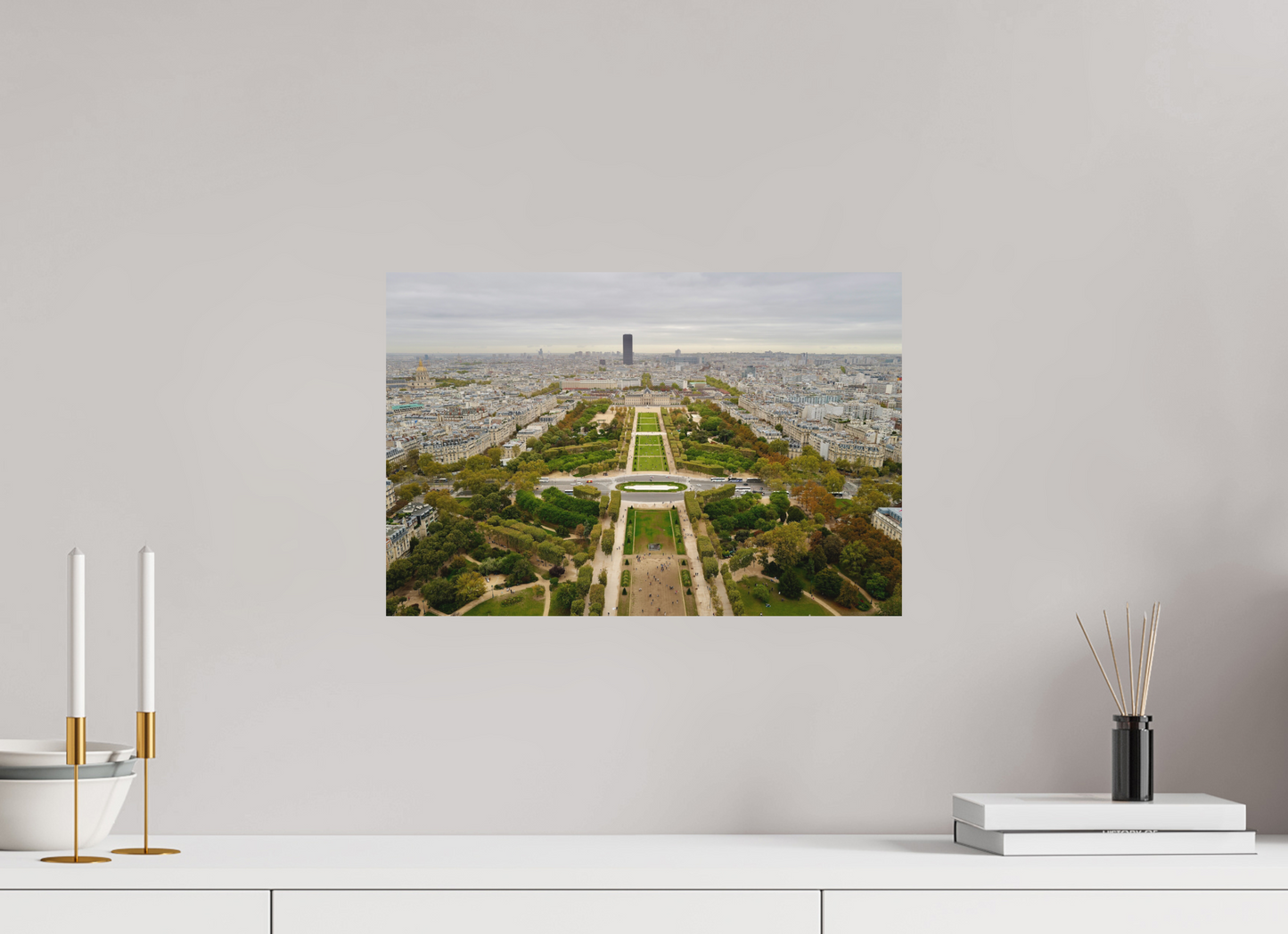 45 x 30 cm, Impression mate fine art sur alu dibond (prête à être accrochée) Perspective française (France, Paris)