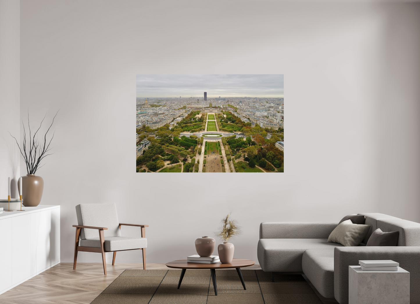 180 x 120 cm, Impression mate fine art sur alu dibond (prête à être accrochée) Perspective française (France, Paris)