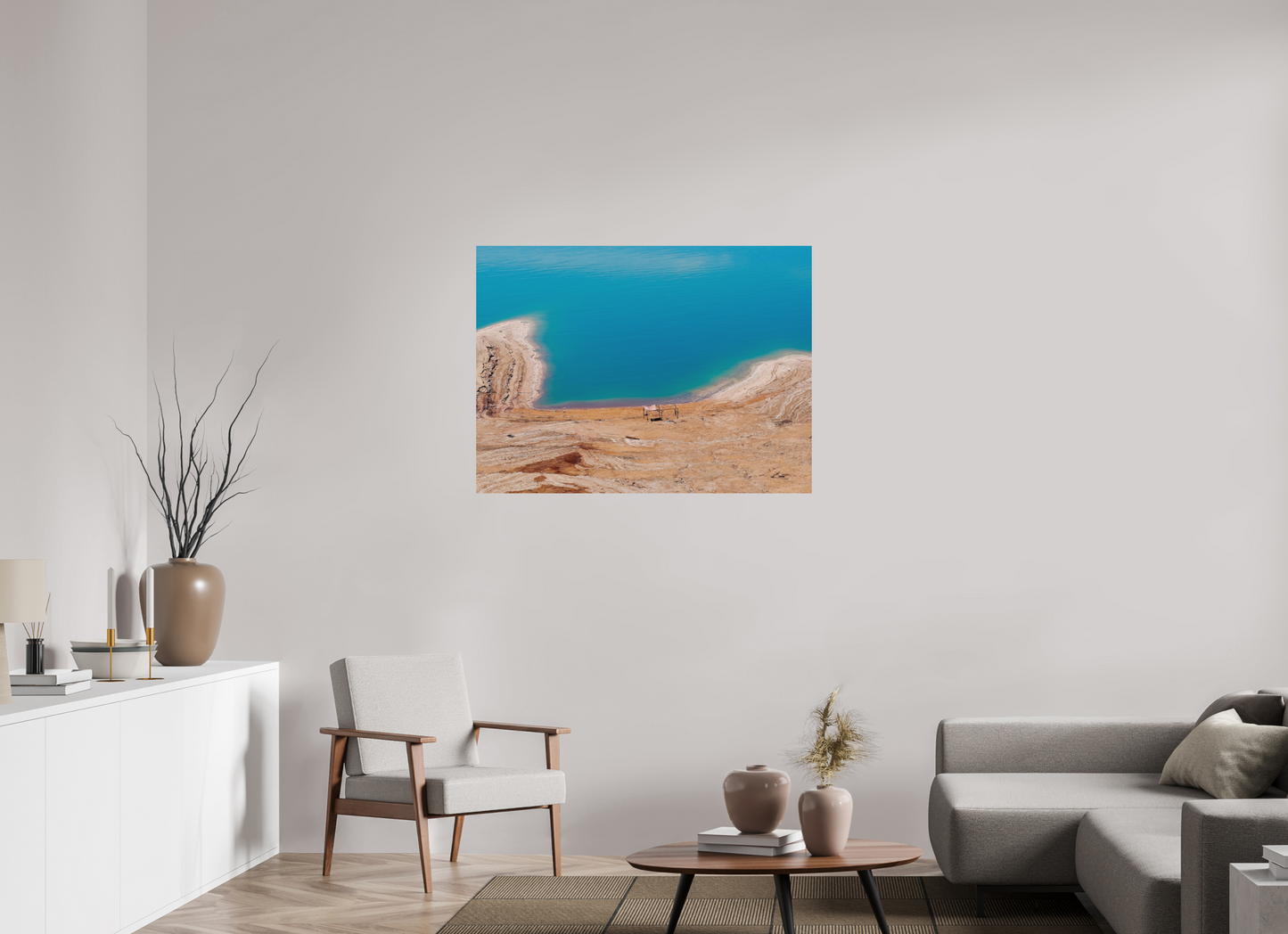 Shelter without people (Jordan, Dead Sea)