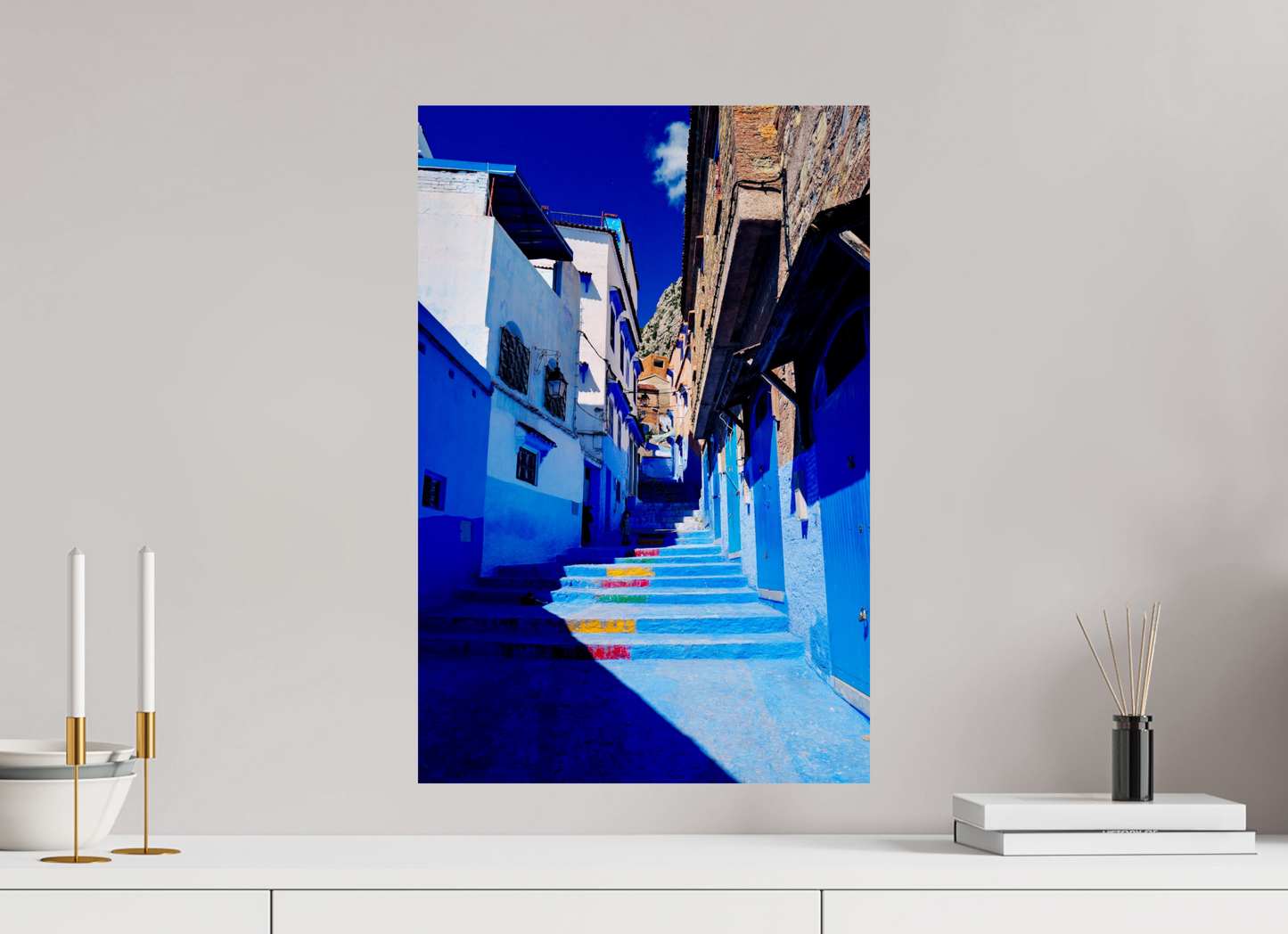 Urban palette (Morocco, Chefchaouen)
