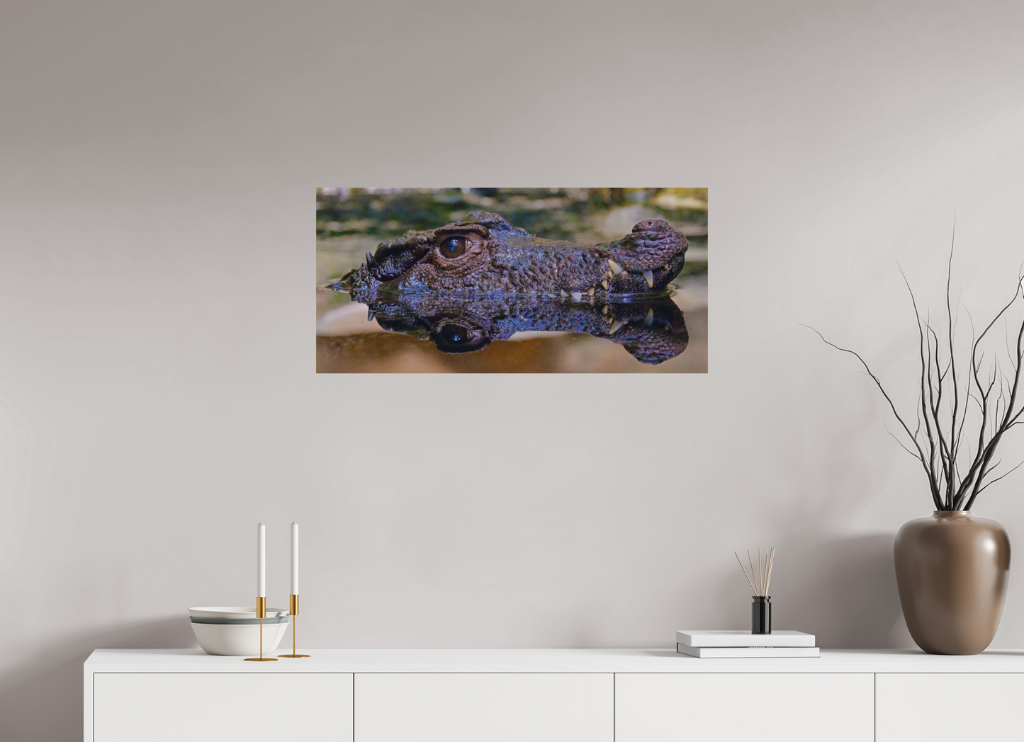 84,3 x 40 cm, Impression mate fine art sur alu dibond (prête à être accrochée) Patience des profondeurs (Allemagne, Berlin)