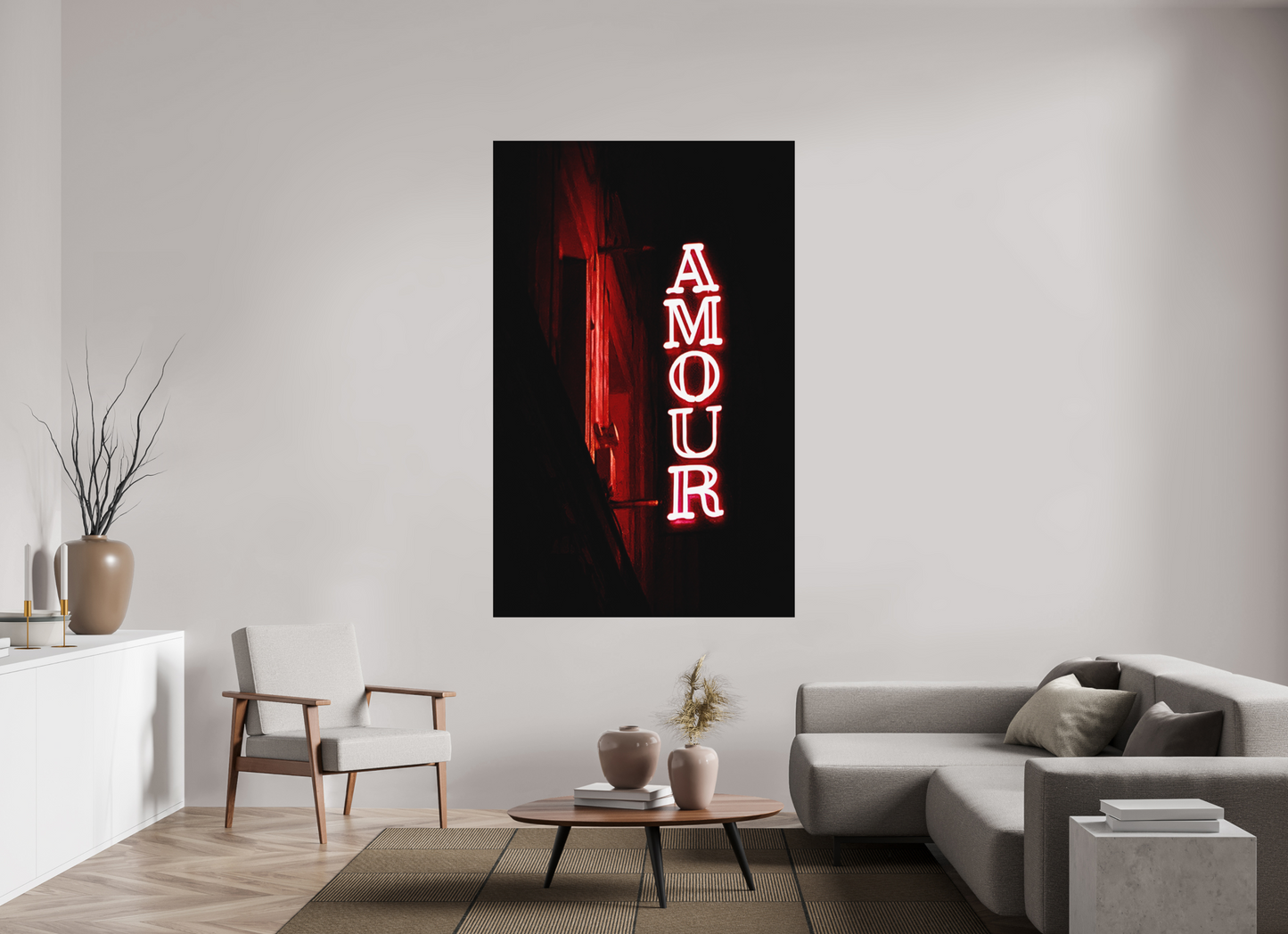 120 x 189,6 cm, Impression mate fine art sur alu dibond (prête à être accrochée) Amour (France, Paris)