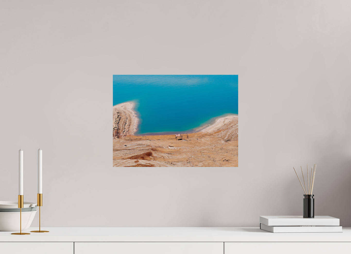 Shelter without people (Jordan, Dead Sea)