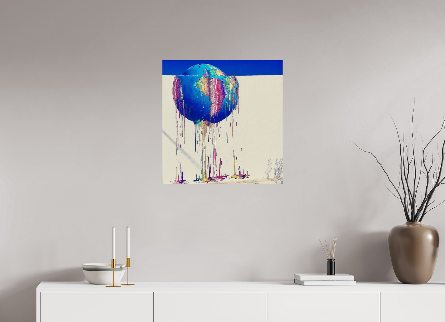 60 x 61,8 cm, Tirage brillant papier Fuji Crystal DP II (à encadrer) Fonte des repères (Tunisie, Djerba)