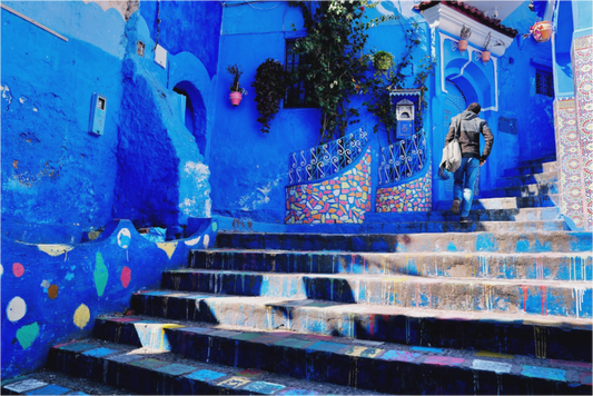 Getaway pigments (Morocco, Chefchaouen)
