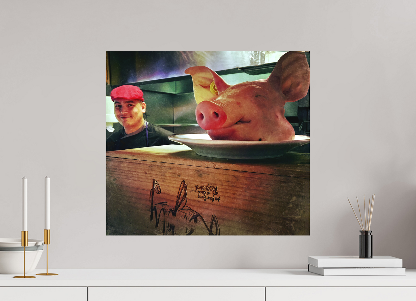 55 x 50 cm, Impression mate fine art sur alu dibond (prête à être accrochée) Ordre du Jour (France, Paris)