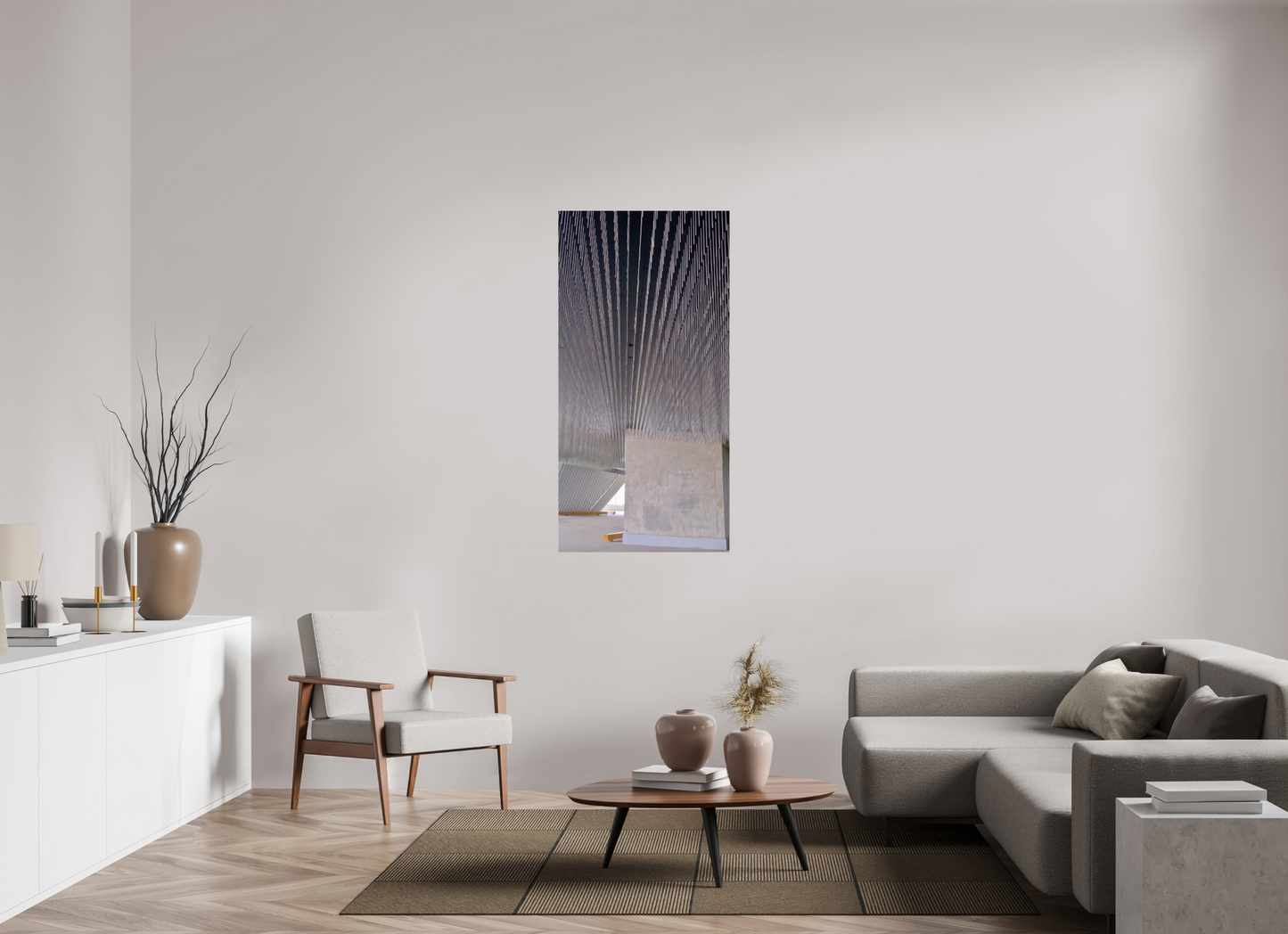 70 x 139,7 cm, Tirage brillant papier Fuji Crystal DP II (à encadrer) Pluie métallique (France, Paris)