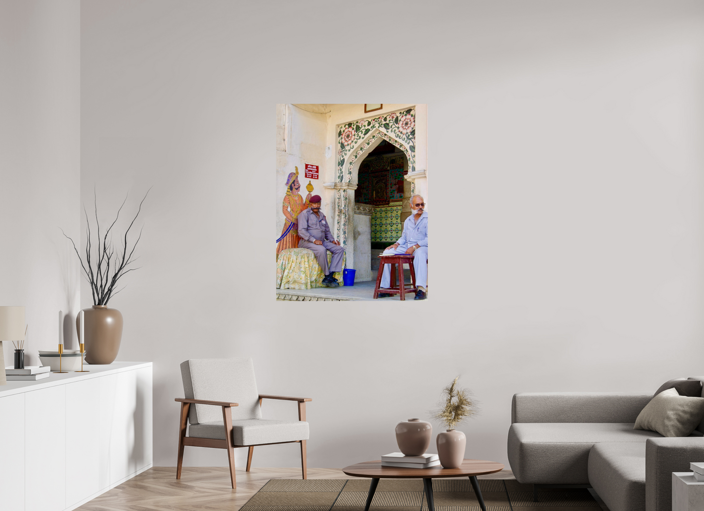 90 x 117 cm, Tirage brillant papier Fuji Crystal DP II (à encadrer) Postures (Inde, Udaipur)