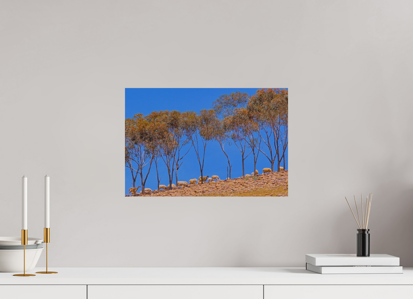 45 x 30 cm, Tirage brillant papier Fuji Crystal DP II (à encadrer) Ligne pastorale (Maroc, Atlas)