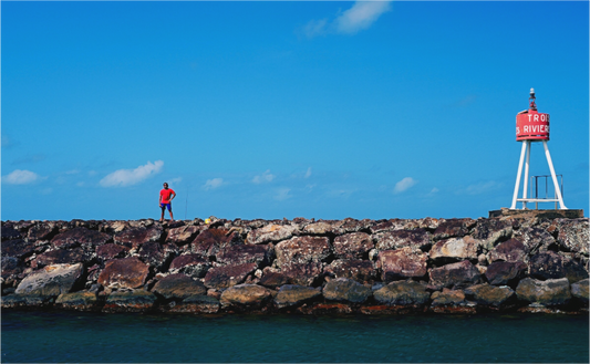 On the line (Guadeloupe, Trois Rivières)