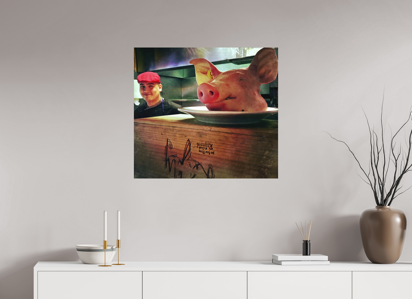 77,1 x 70 cm, Impression mate fine art sur alu dibond (prête à être accrochée) Ordre du Jour (France, Paris)