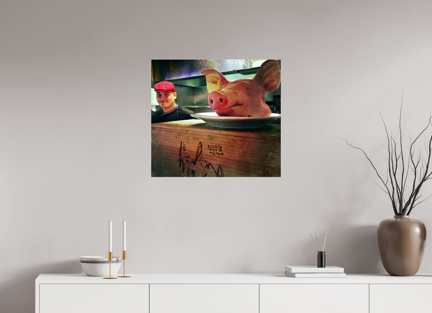 66,1 x 60 cm, Impression brillante fine art sur alu dibond (prête à être accrochée) Ordre du Jour (France, Paris)