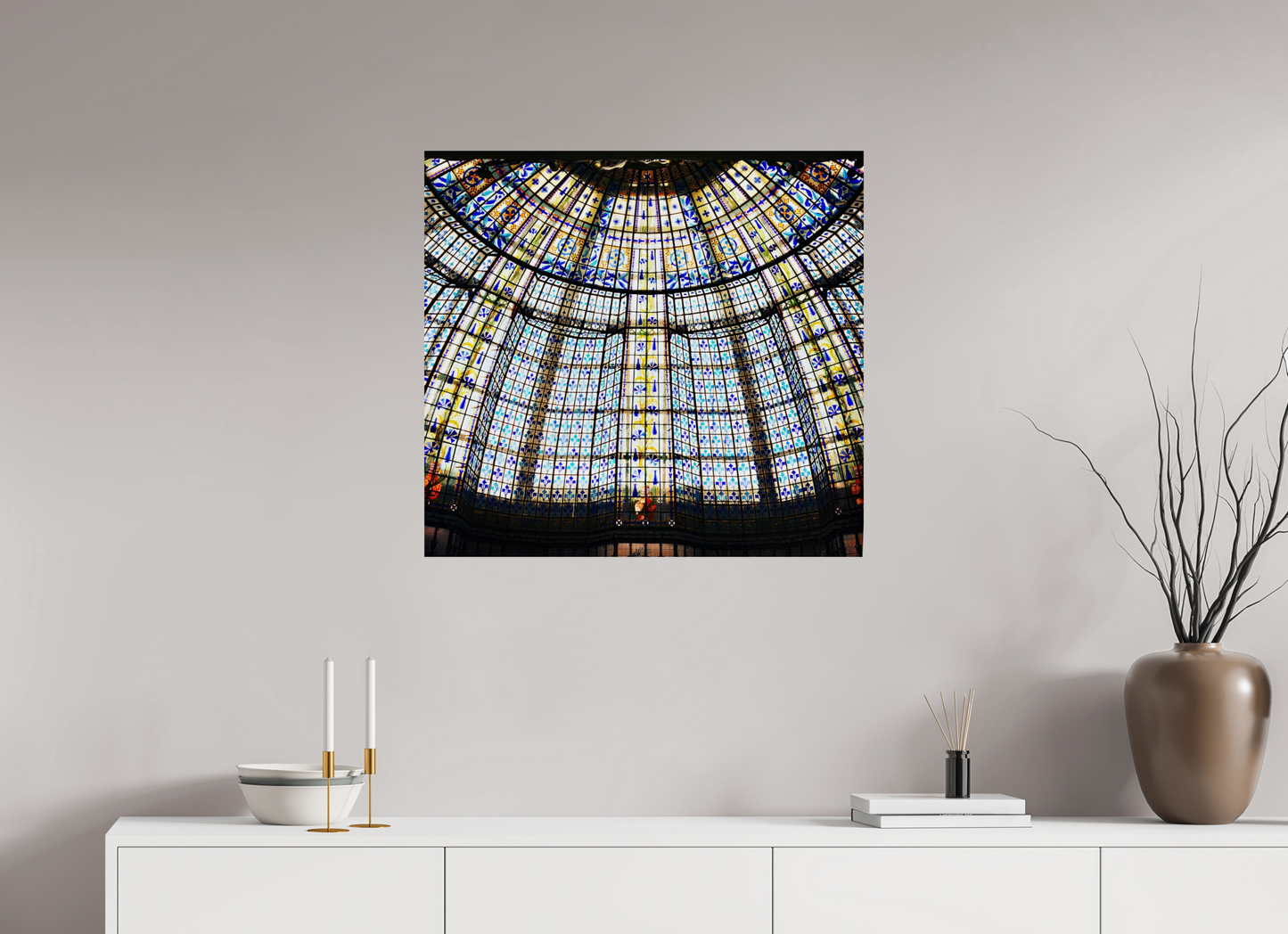 75,7 x 70 cm, Tirage brillant papier Fuji Crystal DP II (à encadrer) Grammaire vitrée (France Paris)