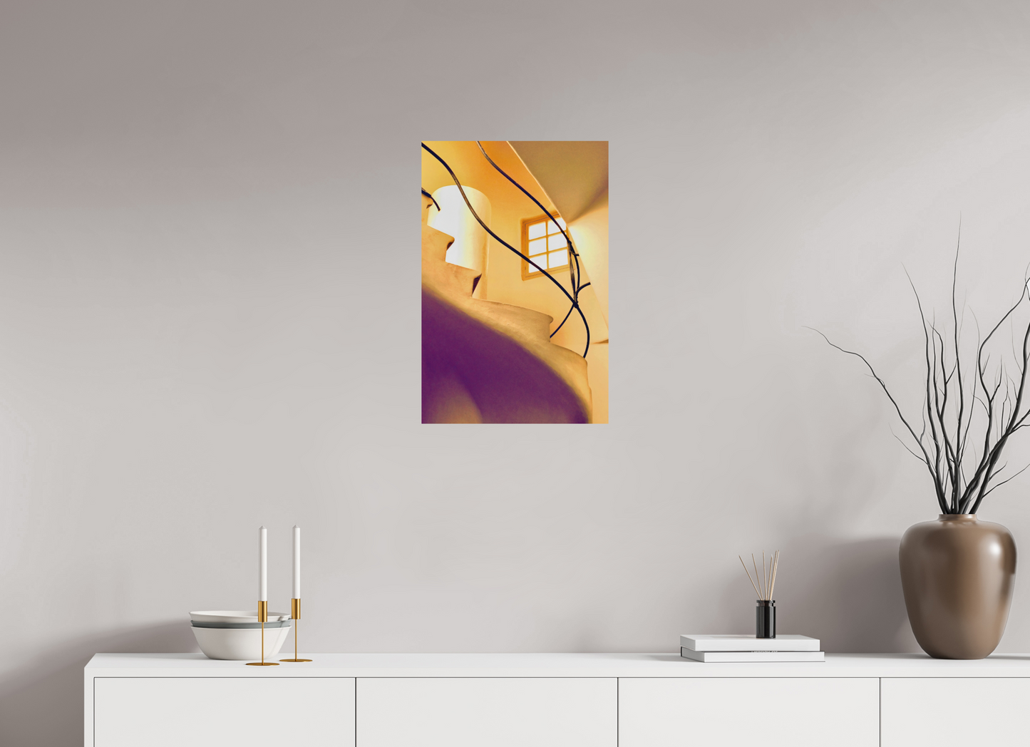 40 x 60,5 cm, Impression mate fine art sur alu dibond (prête à être accrochée) Courbe souveraine (Espagne, Barcelone)