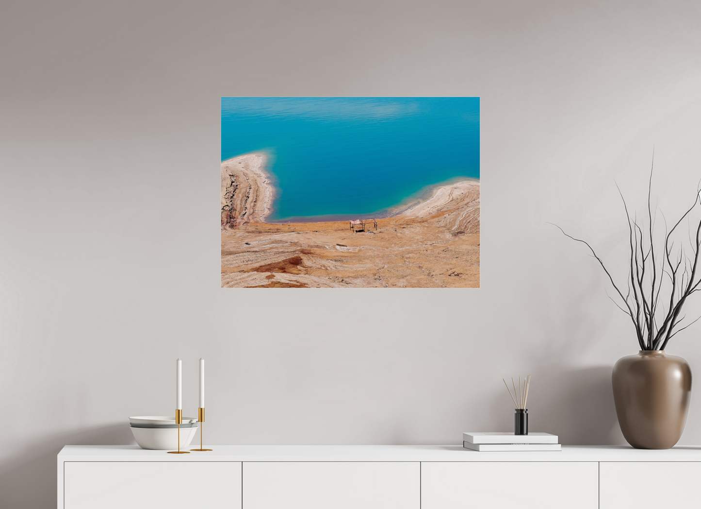 Shelter without people (Jordan, Dead Sea)