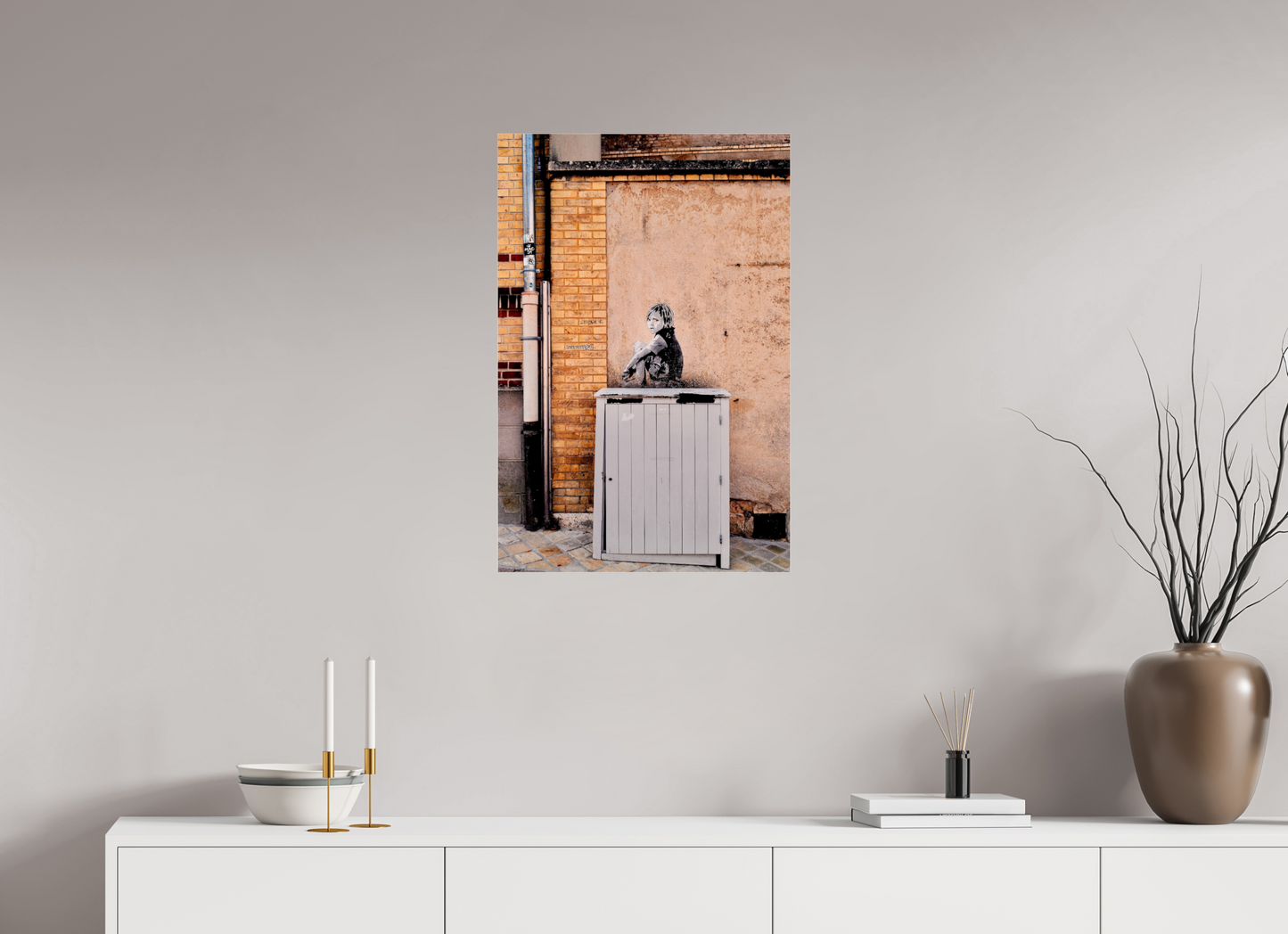 50 x 75 cm, Impression brillante fine art sur alu dibond (prête à être accrochée) L’attente  (France, Chartres)