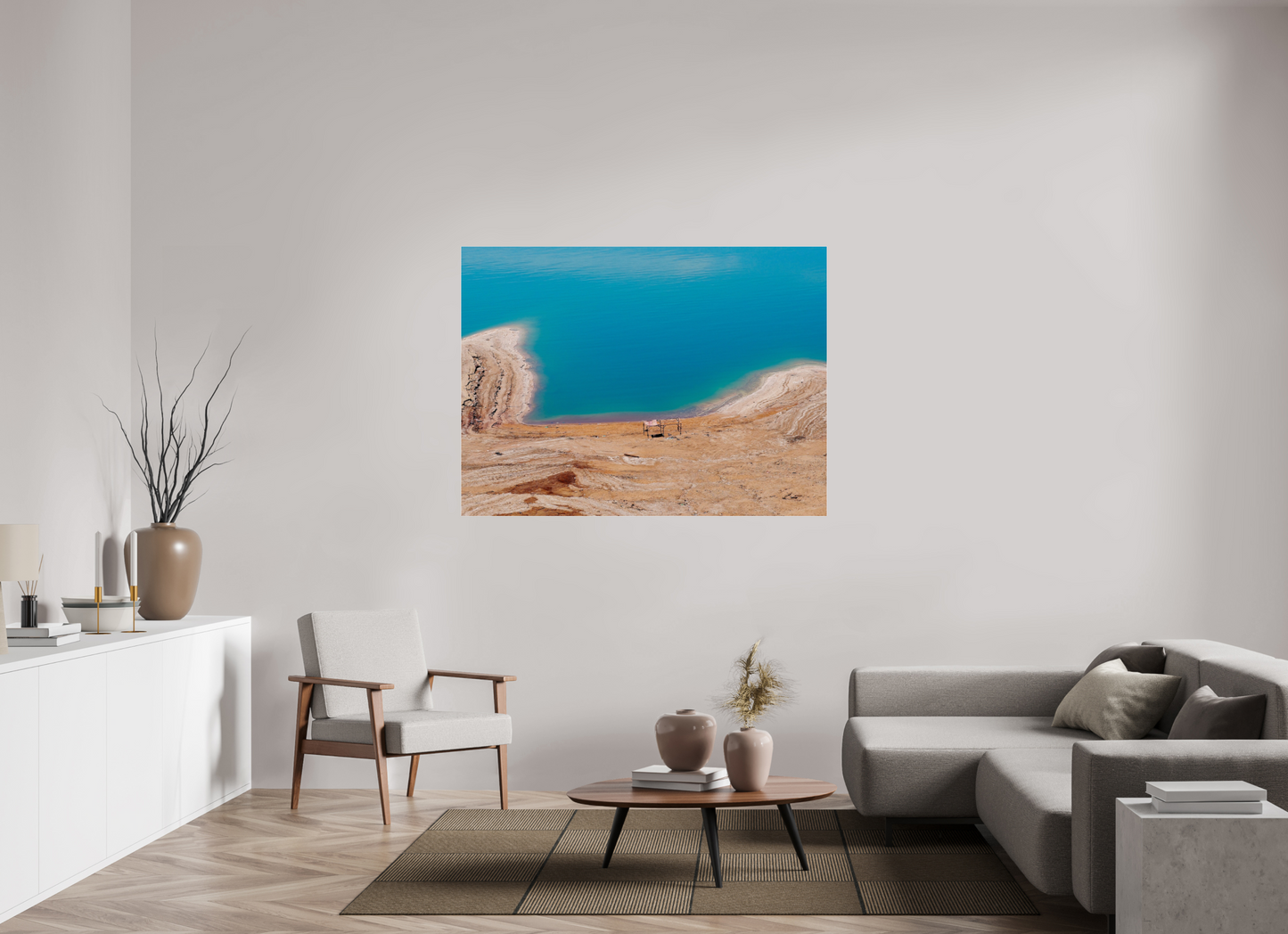 Shelter without people (Jordan, Dead Sea)