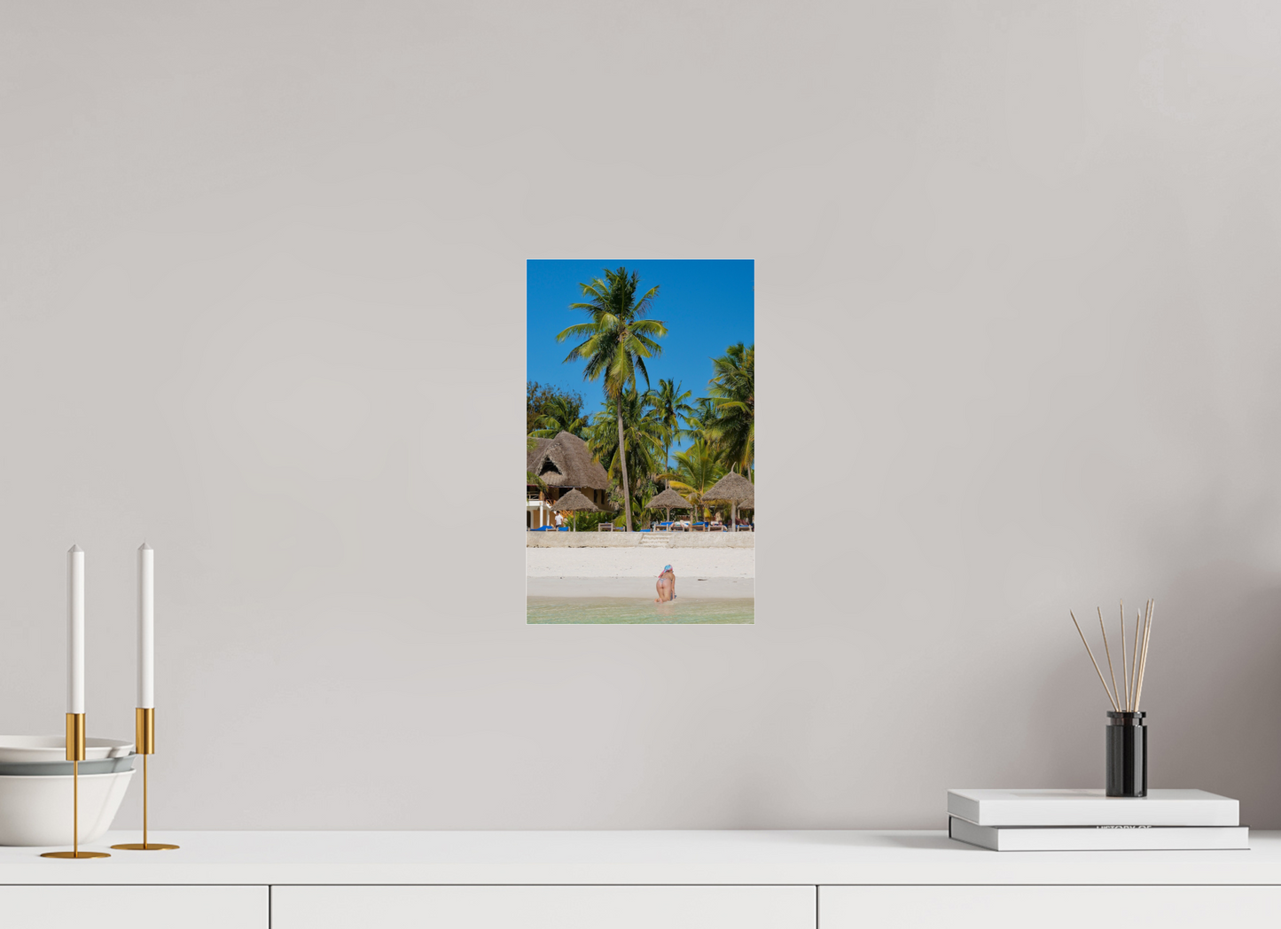 20 x 32 cm, Impression brillante fine art sur alu dibond (prête à être accrochée) Coco fesses (Tanzanie, Zanzibar)