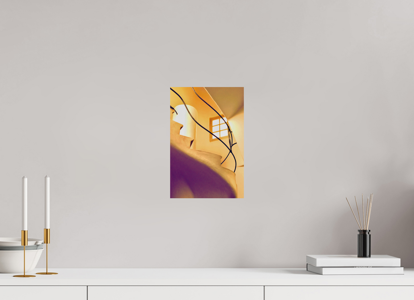 20 x 30,2 cm, Impression mate fine art sur alu dibond (prête à être accrochée) Courbe souveraine (Espagne, Barcelone)