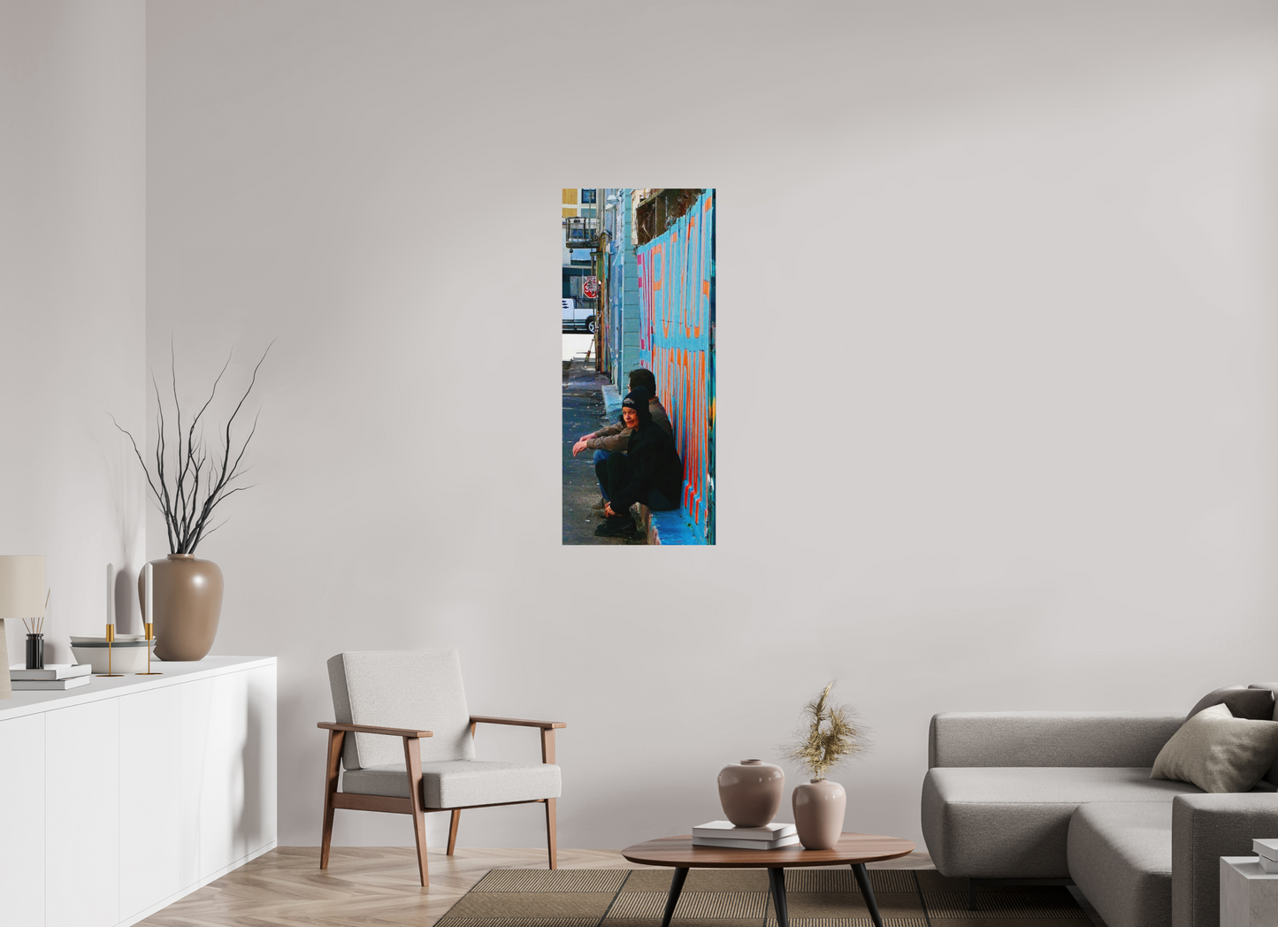 50 x 116,1 cm, Impression mate fine art sur alu dibond (prête à être accrochée) Backstreet Chronicles (Etats-Unis, San Fransisco)