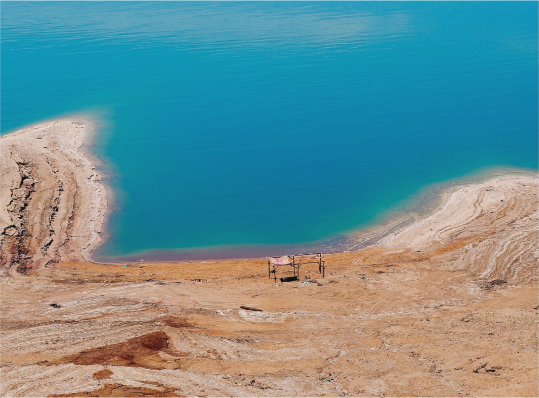Shelter without people (Jordan, Dead Sea)