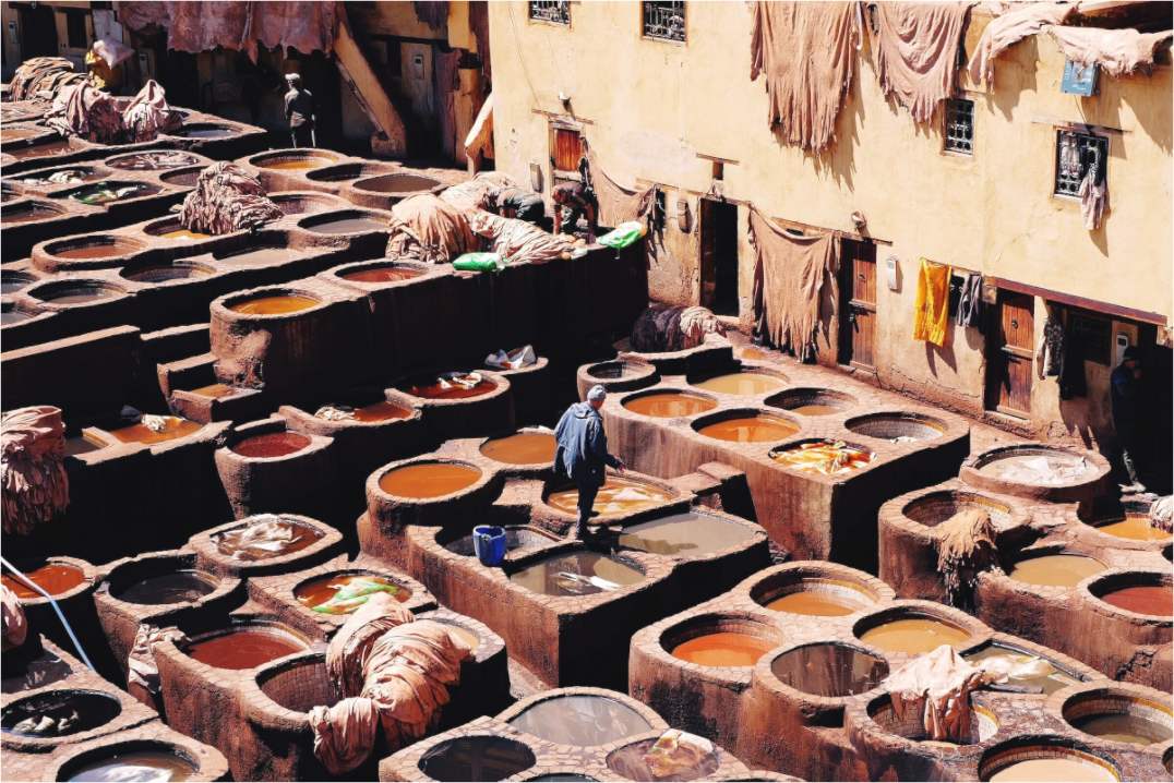 Pigments of toil (Maroc, Fez)