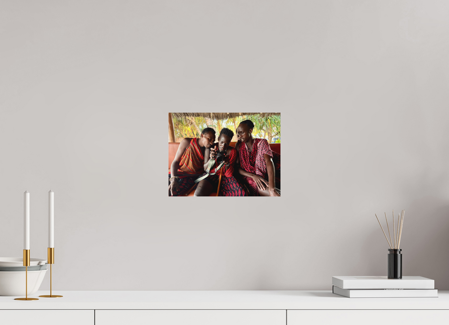 28 x 21 cm, Impression mate fine art sur alu dibond (prête à être accrochée) Spontaneous light (Tanzanie, Zanzibar)