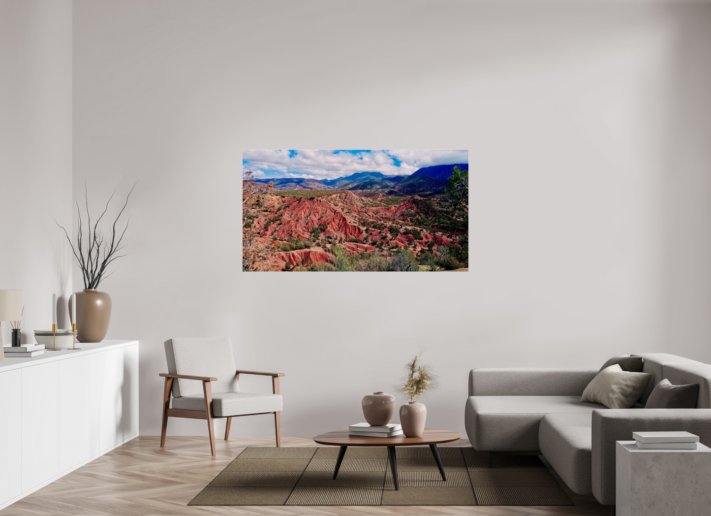 167 x 90 cm, Impression brillante fine art sur alu dibond (prête à être accrochée) Sa Majesté l'Atlas (Maroc, Atlas)