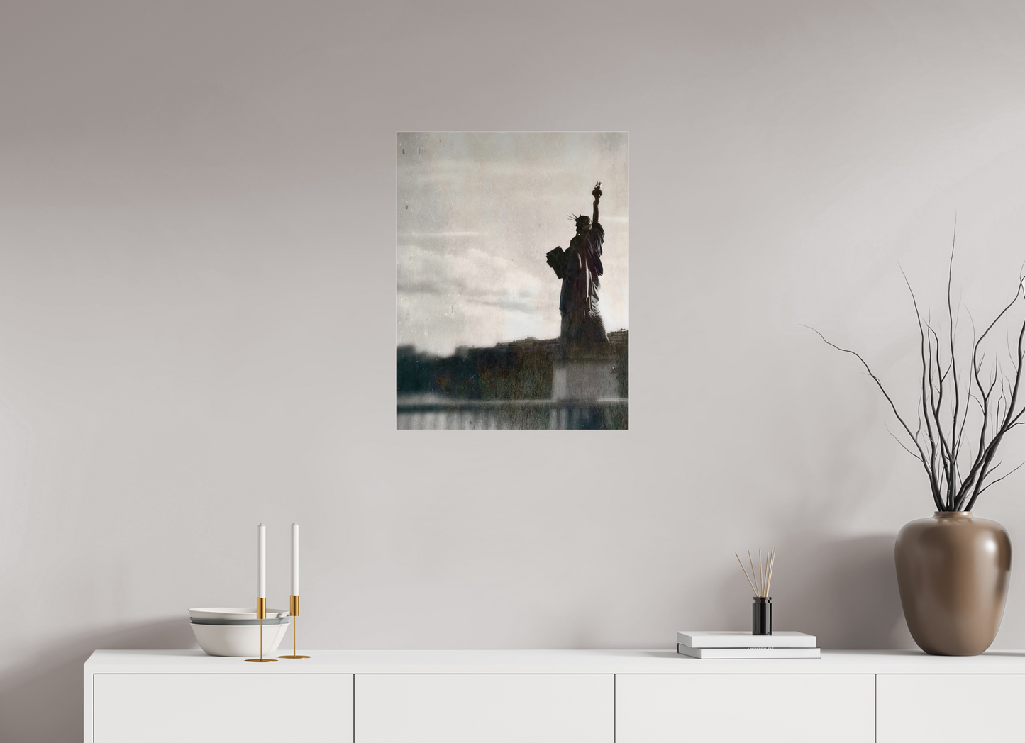 50 x 64,1 cm, Impression brillante fine art sur alu dibond (prête à être accrochée) Double (France, Paris)