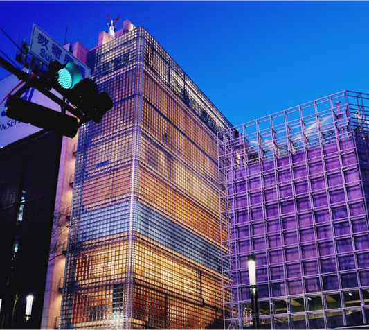 Glass grid (Japan, Tokyo)