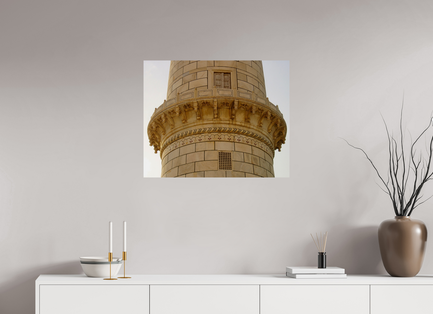 74,8 x 60 cm, Tirage brillant papier Fuji Crystal DP II (à encadrer) Pietra dura (Inde, Agra)