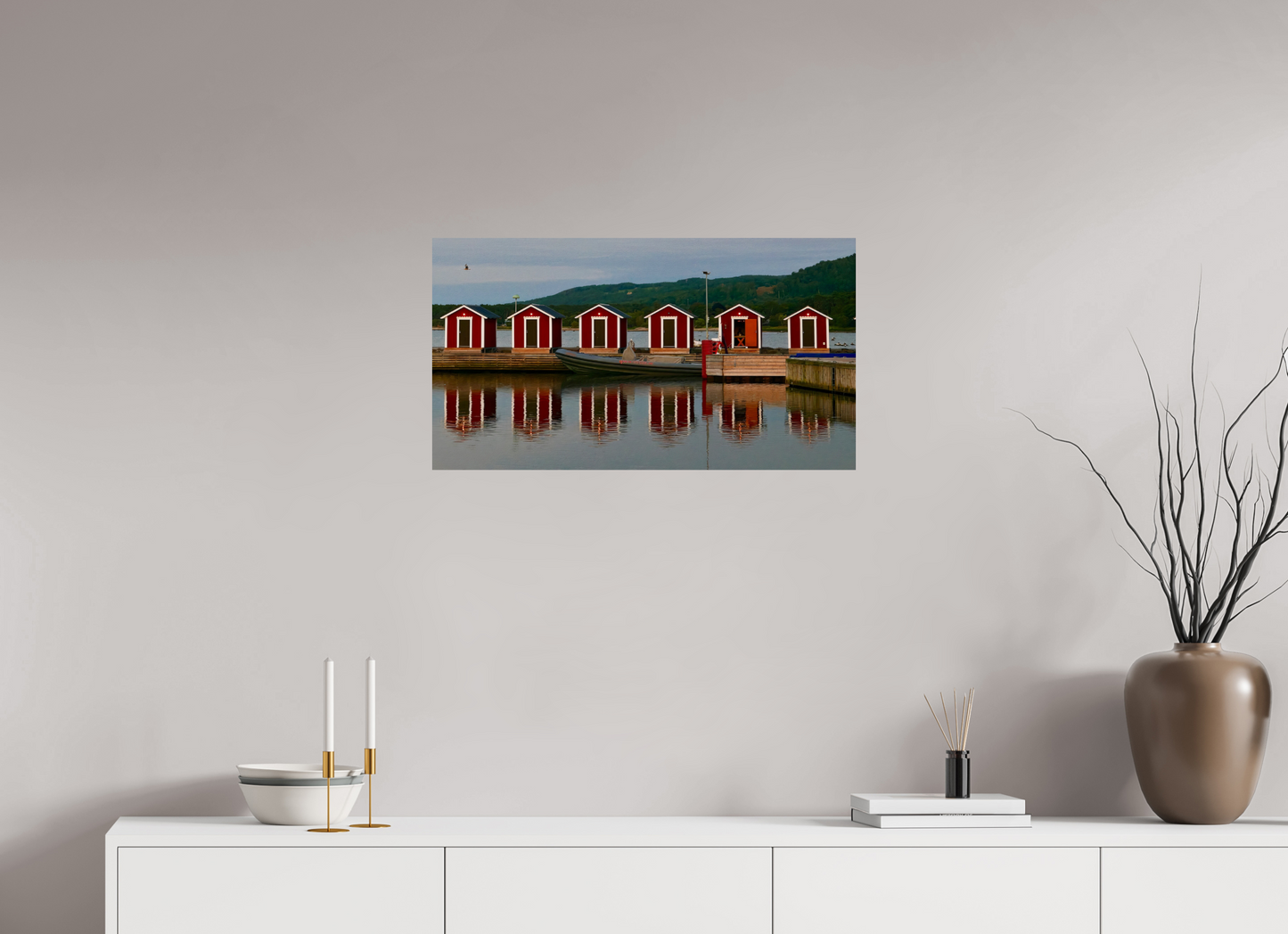 73 x 40 cm, Tirage brillant papier Fuji Crystal DP II (à encadrer) Épure nordique (Suède, Båstad)