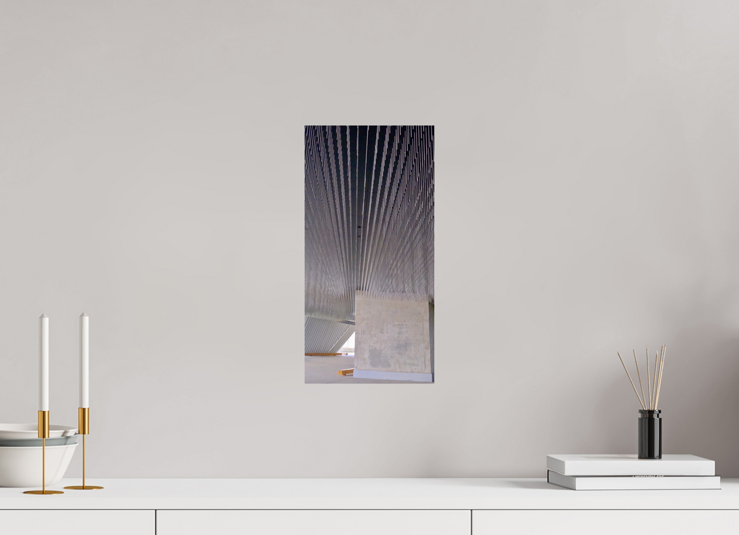 20 x 39,9 cm, Tirage brillant papier Fuji Crystal DP II (à encadrer) Pluie métallique (France, Paris)