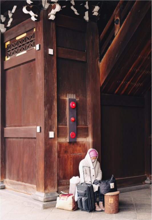 Shelter at the Temple (Japan, Kyoto)