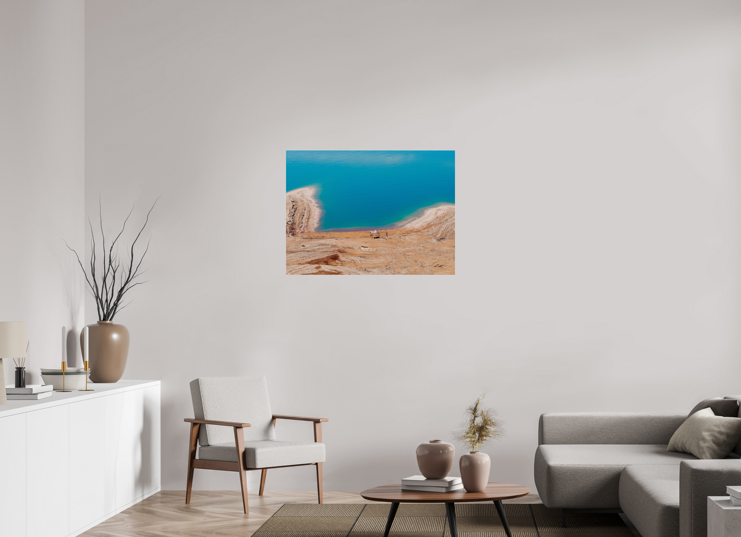 Shelter without people (Jordan, Dead Sea)