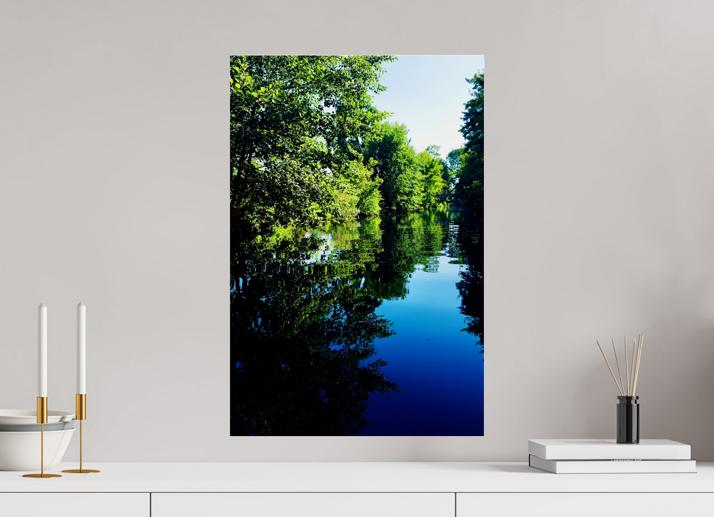 40 x 60 cm, Impression brillante fine art sur alu dibond (prête à être accrochée) Liquid Silence (France, Chartres)