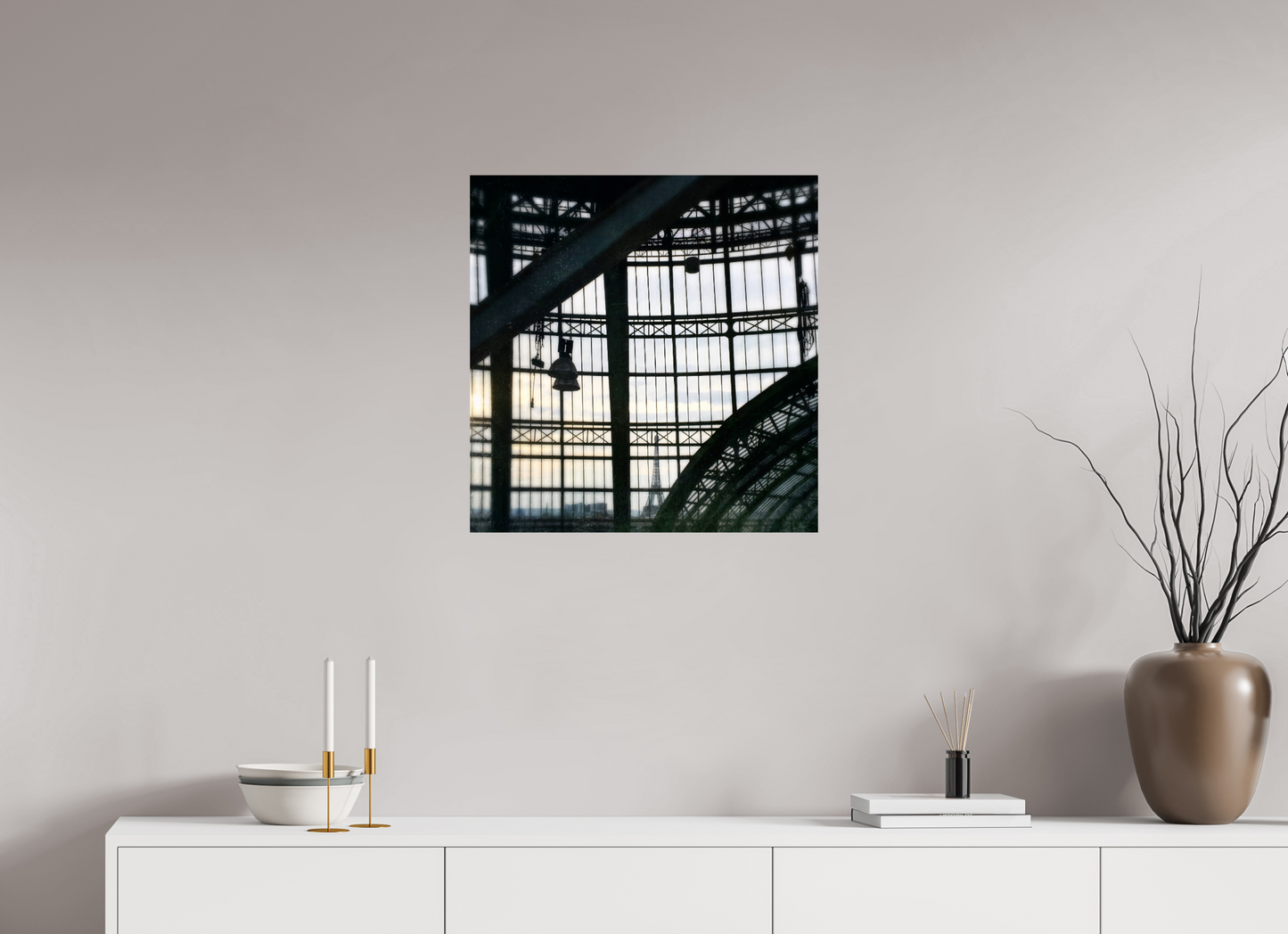 60 x 61,6 cm, Tirage brillant papier Fuji Crystal DP II (à encadrer) City in Transparency (France, Paris)