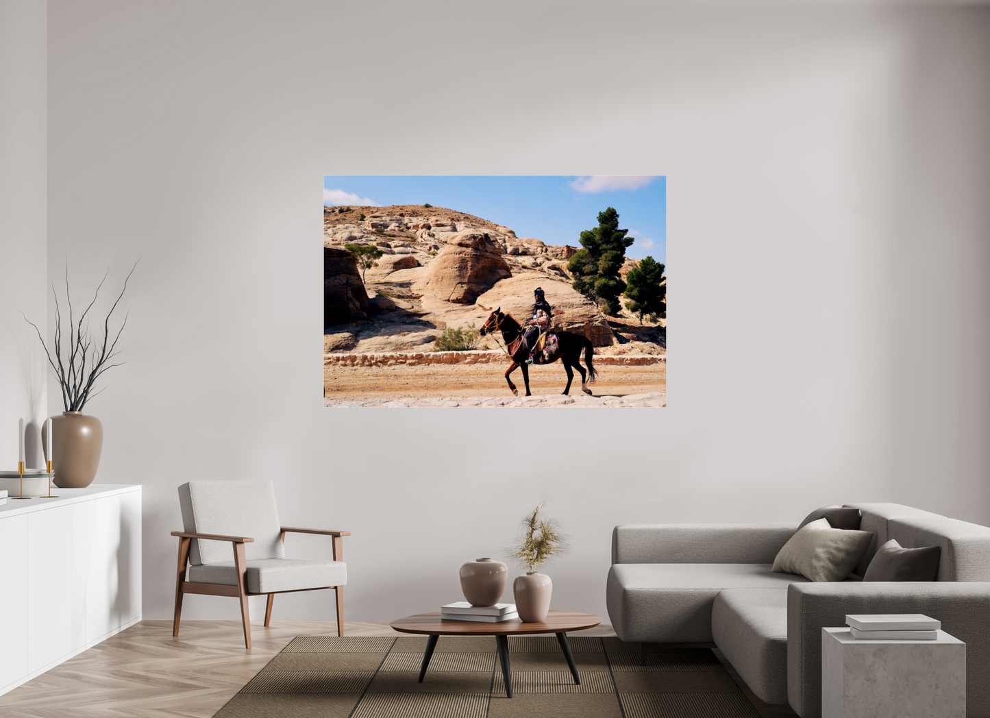 Arabian rhythm, carved horizon (Jordan, Petra)
