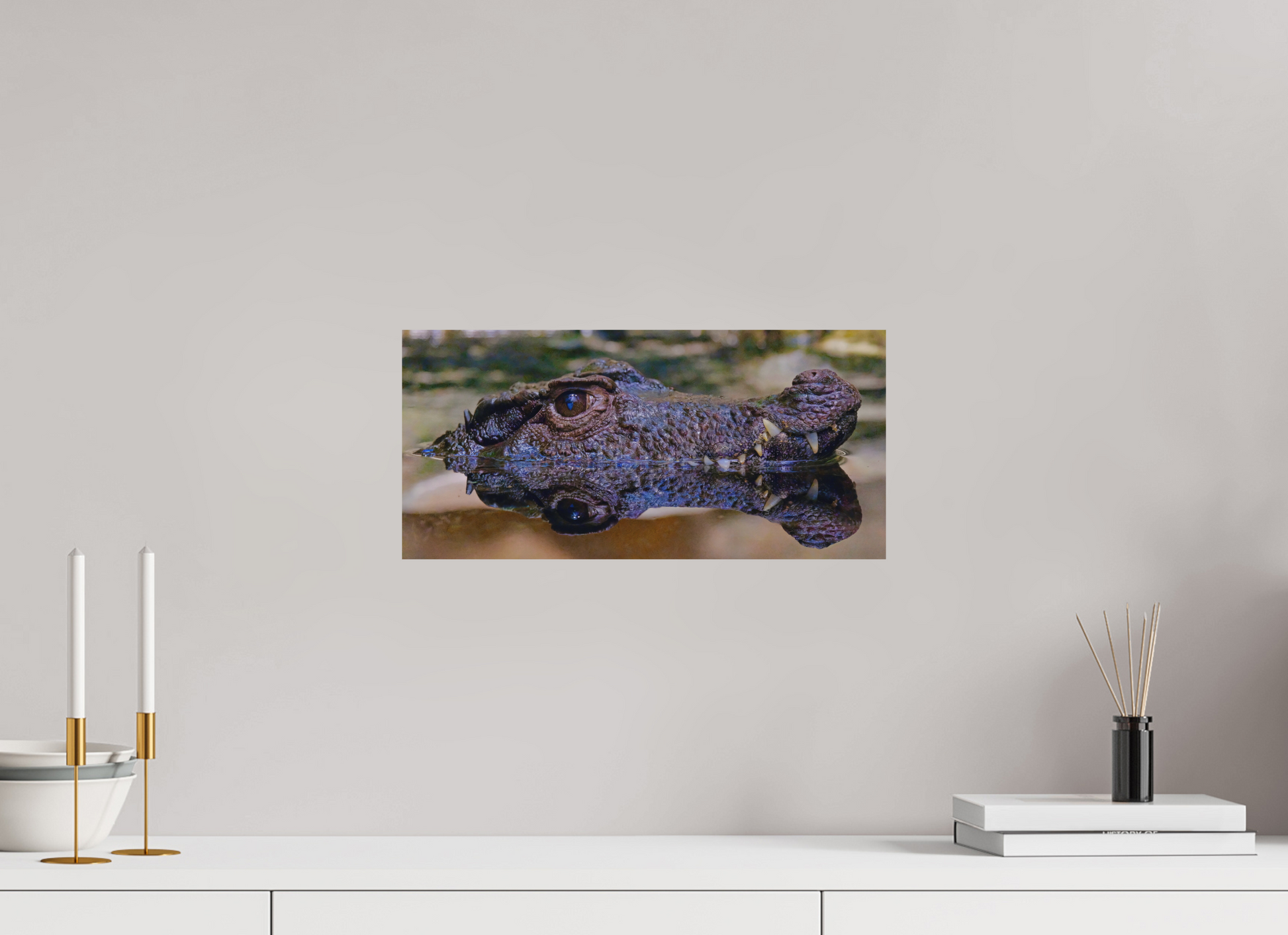 42,2 x 20 cm, Impression mate fine art sur alu dibond (prête à être accrochée) Patience des profondeurs (Allemagne, Berlin)