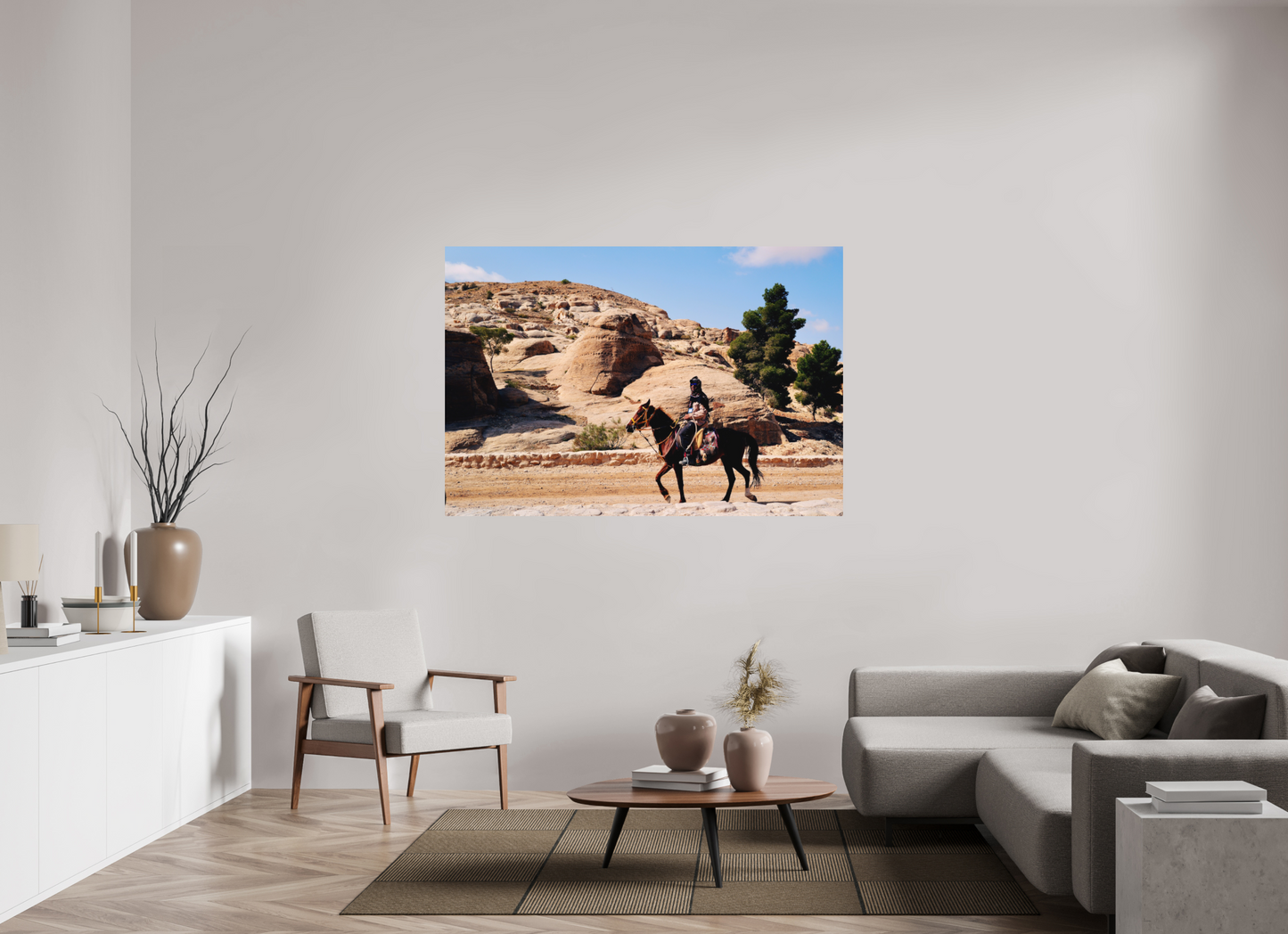 Arabian rhythm, carved horizon (Jordan, Petra)