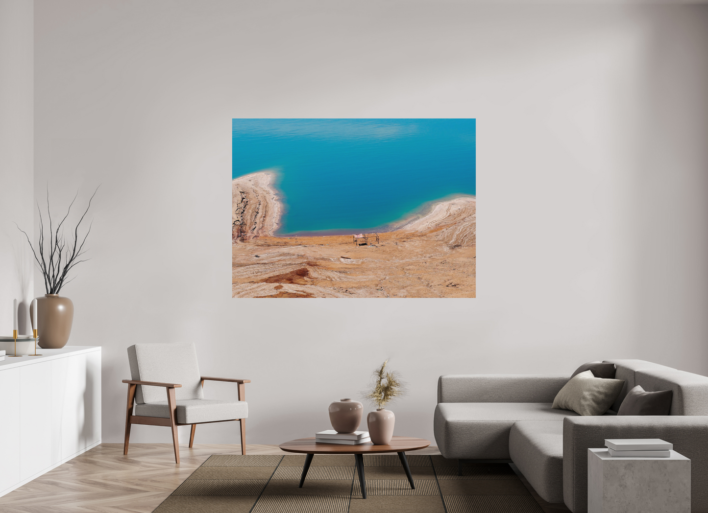 Shelter without people (Jordan, Dead Sea)