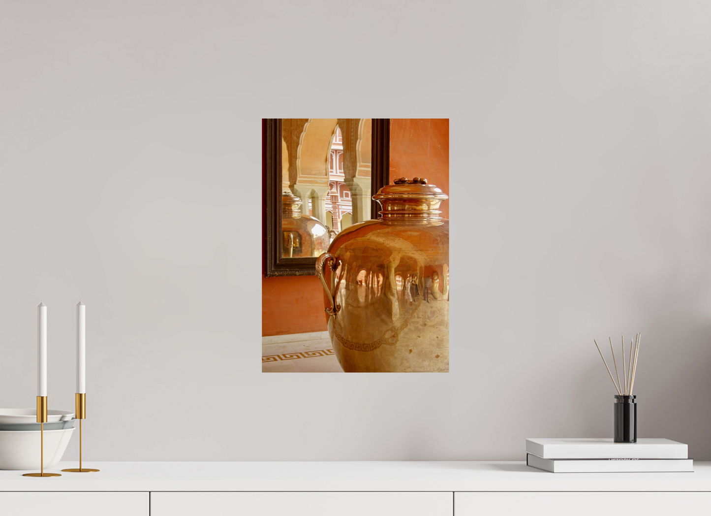 30 x 40,7 cm, Tirage brillant papier Fuji Crystal DP II (à encadrer) Miroir d’empire (Inde, Jaipur)