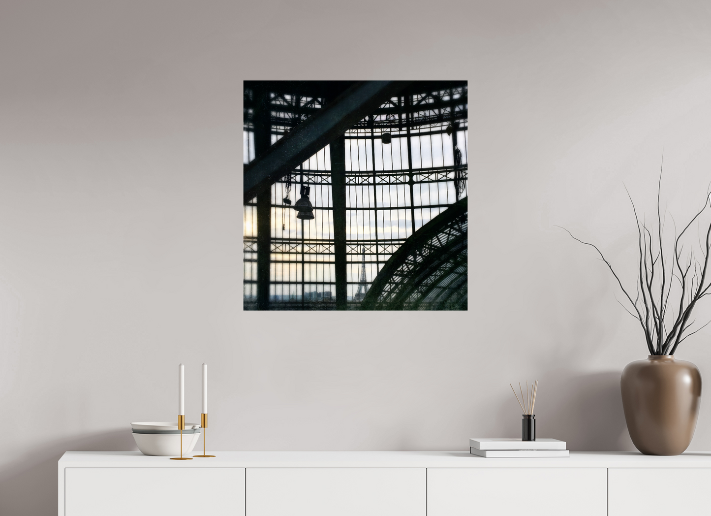 70 x 71,8 cm, Tirage brillant papier Fuji Crystal DP II (à encadrer) City in Transparency (France, Paris)